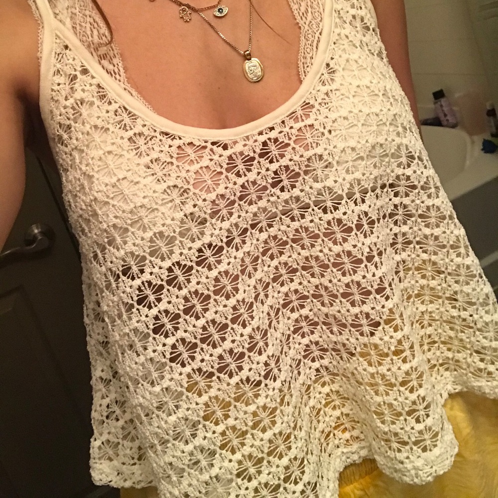 Lace crochet top
